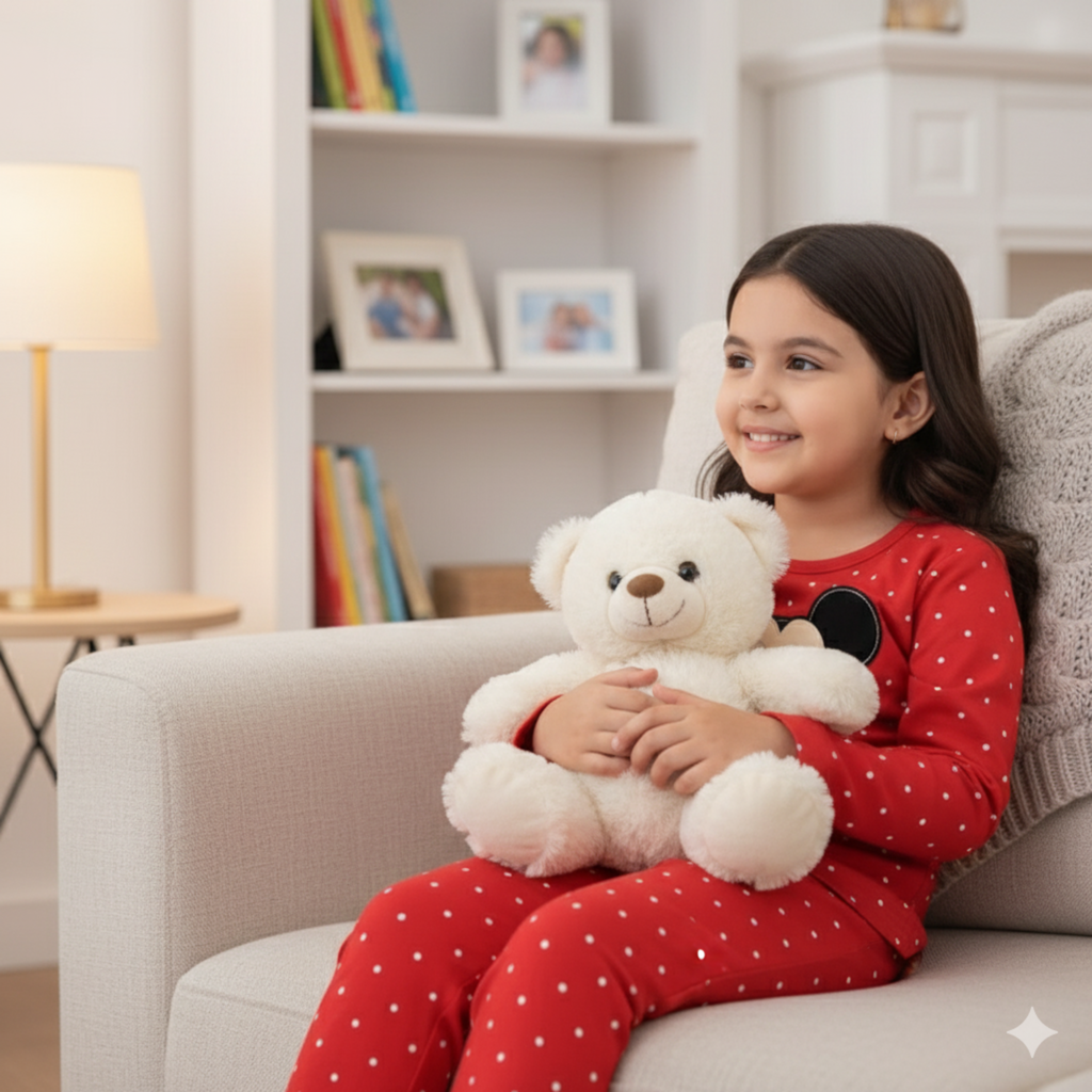 Mickey Mouse Graphic Pajama Set for Girls â Cozy Sleepwear with Fun Polka Dot Design