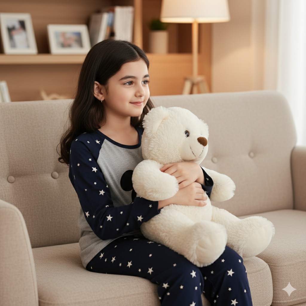 Mickey Mouse Graphic Pajama Set for Girls â Cozy Sleepwear with Stars Print Pants