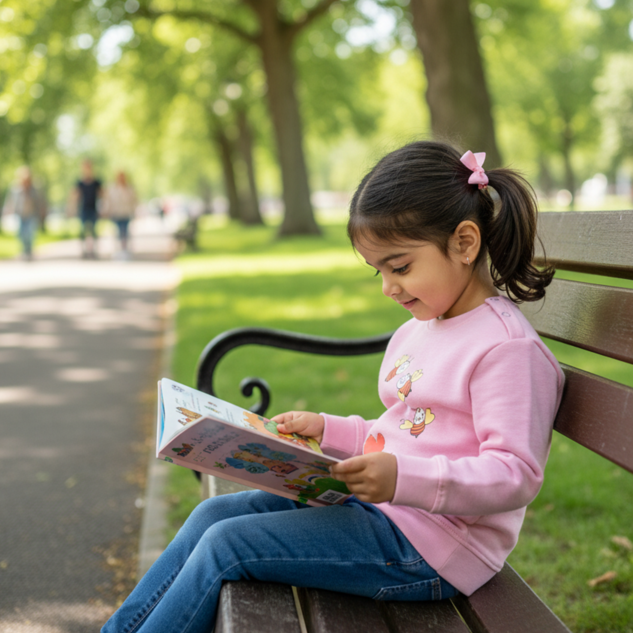 Bee Fun Sweatshirt Frock for Girls â Cozy and Cute T-shirt Dress with Heart and Bee Print