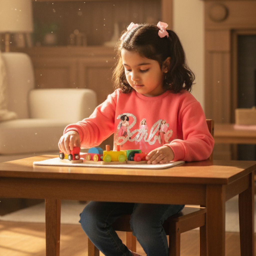 Barbie Graphic Sweatshirt Frock for Girls â Cozy & Stylish Play Dress with Glittery Print